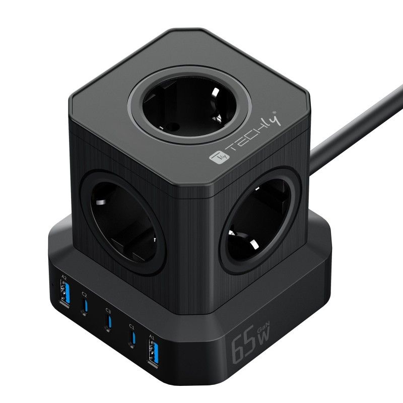 Multipresa da Tavolo USB Cube 5p 2xUSB-A 3xUSB-C&trade;