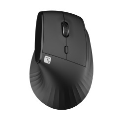 Mouse Ergonomico RGB Wireless + USB 2.4G Nero