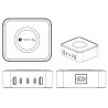 Stazione di Ricarica Wireless 65W 3xUSB-C&trade; e 2xUSB-A