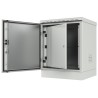 Armadio Rack 19'' a Pavimento 12U Grigio IP66 Doppia Porta Cieca prof. 600 mm