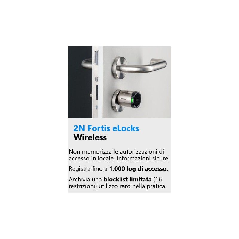 2N Fortis cilindro elettronico per controllo accessi