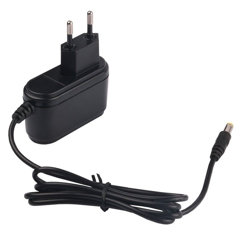 Alimentatore Universale Stabilizzato 12V 1000mA Plug 5.5 x 2.1 mm Nero