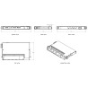Cassetto ottico 19'' Pivot con Piastra Frontale per 24 LC Duplex/24 SC Simplex/24 E2000&reg; Simplex, Nero
