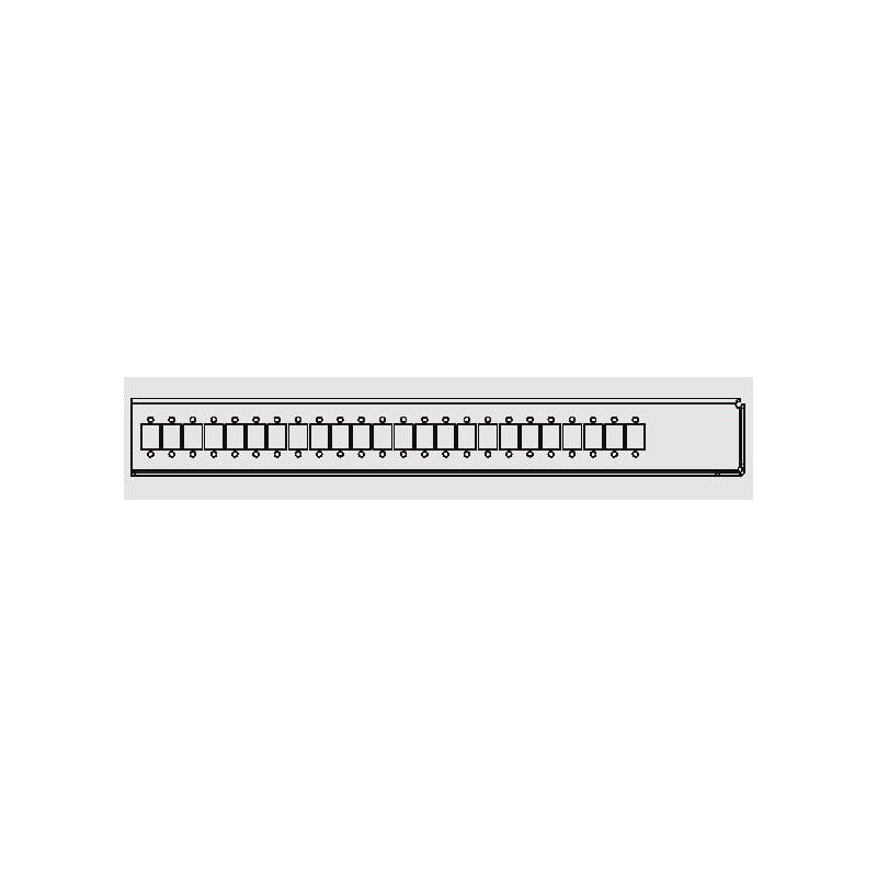 Cassetto ottico 19'' Pivot con Piastra Frontale per 24 LC Duplex/24 SC Simplex/24 E2000&reg; Simplex, Nero