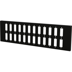 Piastra Adattatrice per 24 Adattatori a Bussola SC Duplex o 24 LC-Quad, Nera