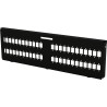 Piastra Adattatrice per 48 Adattatori a Bussola SC Simplex/24/48 LC Duplex/48 E2000 Simplex, Nera