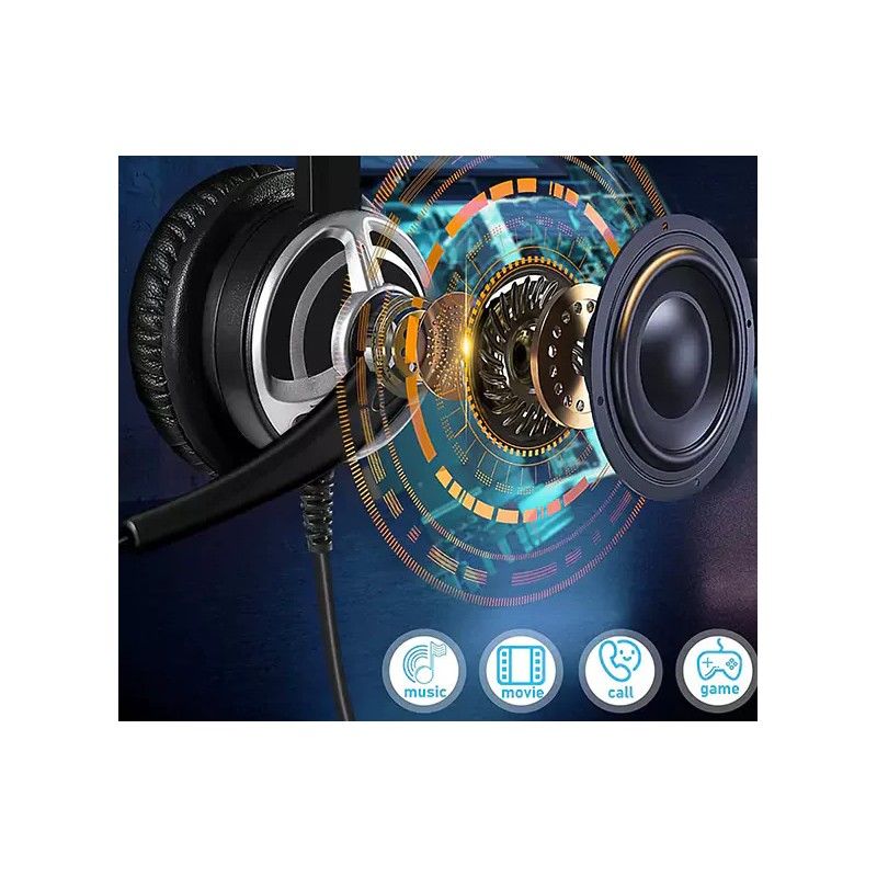Cuffia USB cancellazione di rumore mono