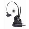 Cuffia bluetooth professionale ad archetto con base ricarica