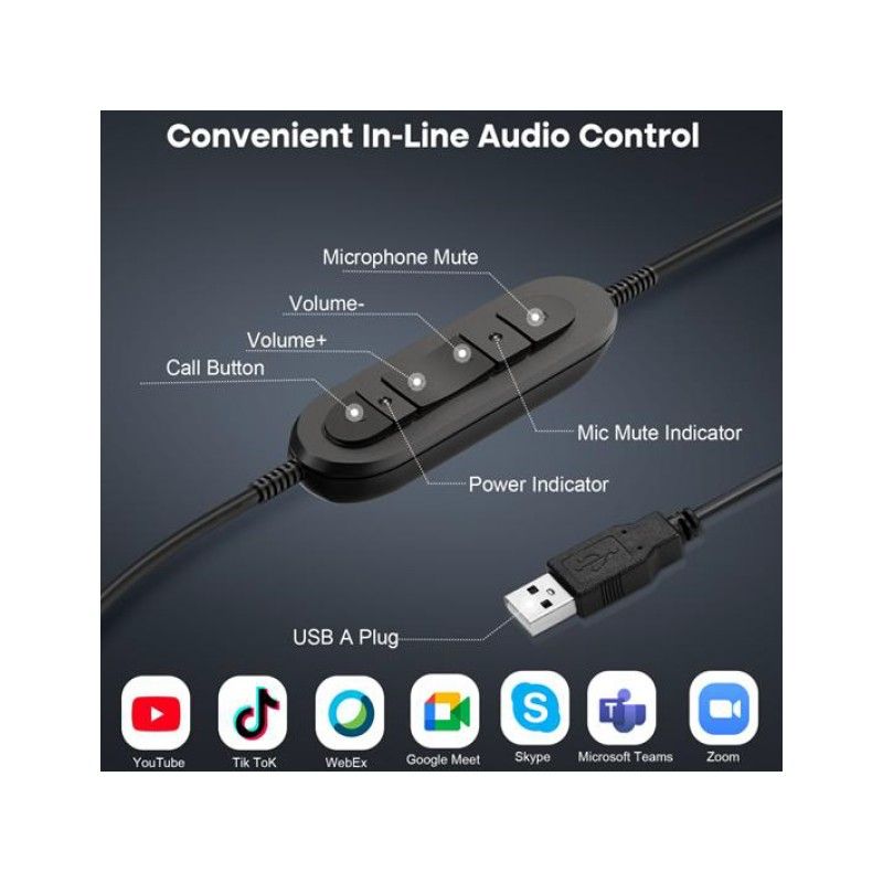 Cuffia bluetooth per telefono fisso smartphone TV PC