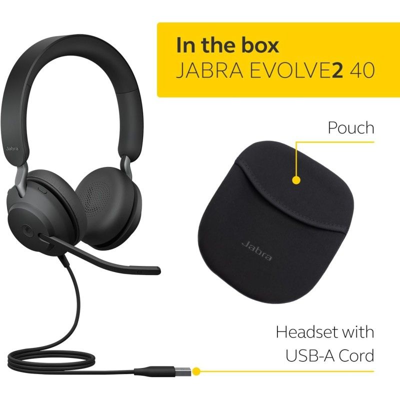 Jabra evolve2 40 es stereo ms usb-a