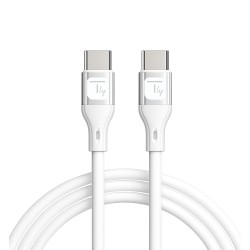 Cavo USB-C&trade; Maschio/Maschio USB 2.0 in Silicone 1m Bianco