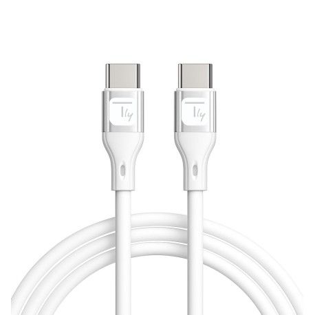 Cavo USB-C&trade; Maschio/Maschio USB 2.0 in Silicone 1m Bianco