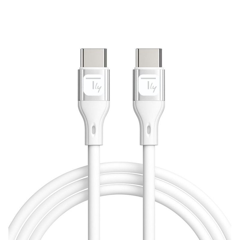 Cavo USB-C&trade; Maschio/Maschio USB 2.0 in Silicone 1m Bianco
