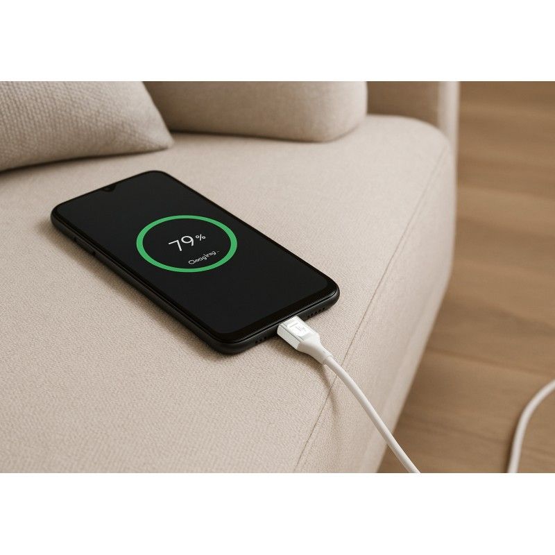 Cavo USB-C&trade; Maschio/Maschio USB 2.0 in Silicone 1m Bianco