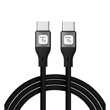 Cavo USB-C&trade; Maschio/Maschio USB 2.0 in Silicone 1m Nero