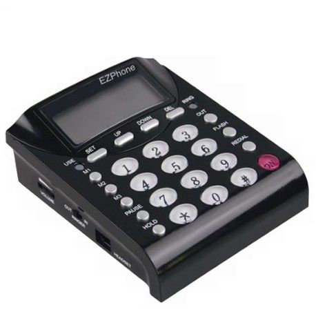 Telefono fisso EZD-605 con cuffia mono auricolare Ezlight Pro 