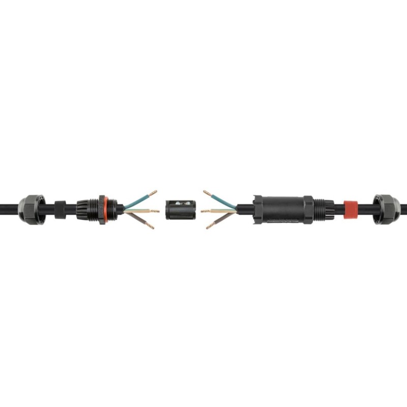 Connettore Elettrico Impermeabile per Cavo IP68 da Esterno Lunghezza 7.5 cm