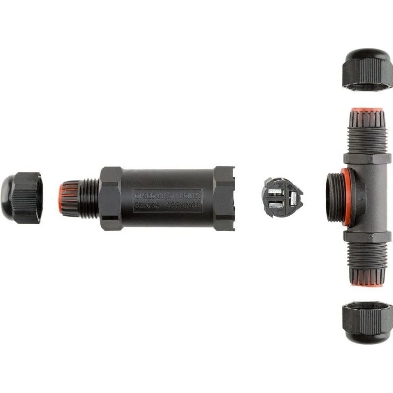 Raccordo di Connessione a T Impermeabile IP68 per Cavo Elettrico