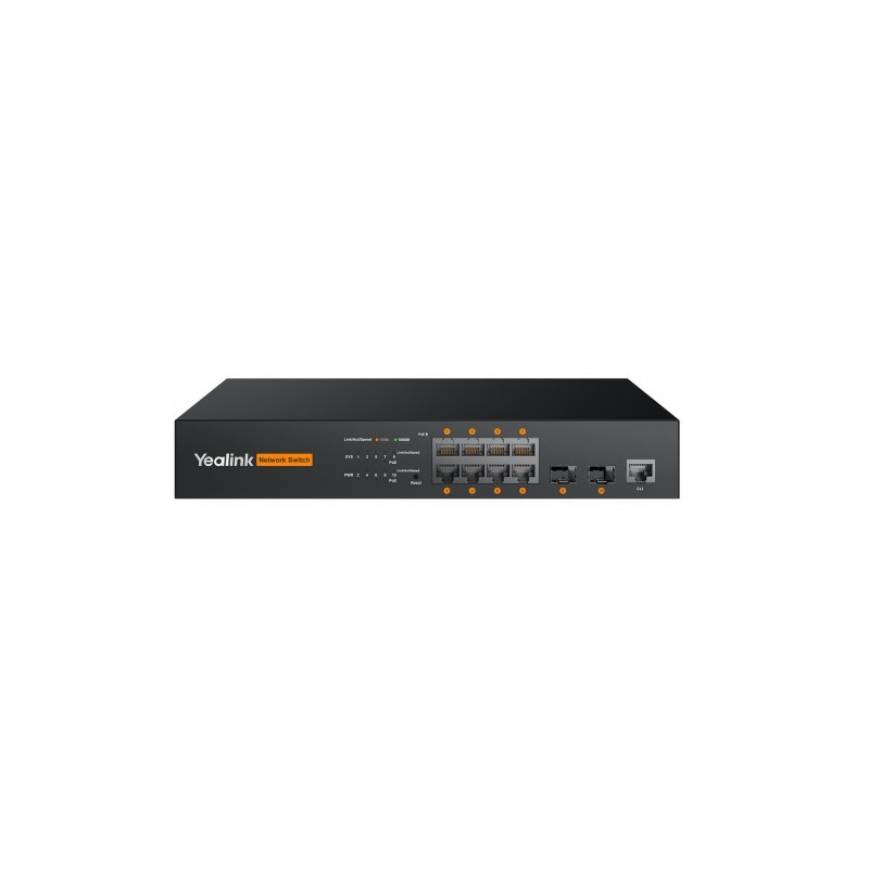 Yealink RCH80 switch 8 porte Gigabit PoE AV over IP