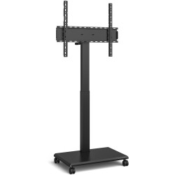 Supporto da Pavimento per TV da 24'' a 55'' c/Ruote a Scomparsa