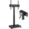 Supporto da Pavimento per TV da 24'' a 55'' c/Ruote a Scomparsa