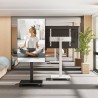 Supporto da Pavimento per TV da 24'' a 55'' c/Ruote a Scomparsa