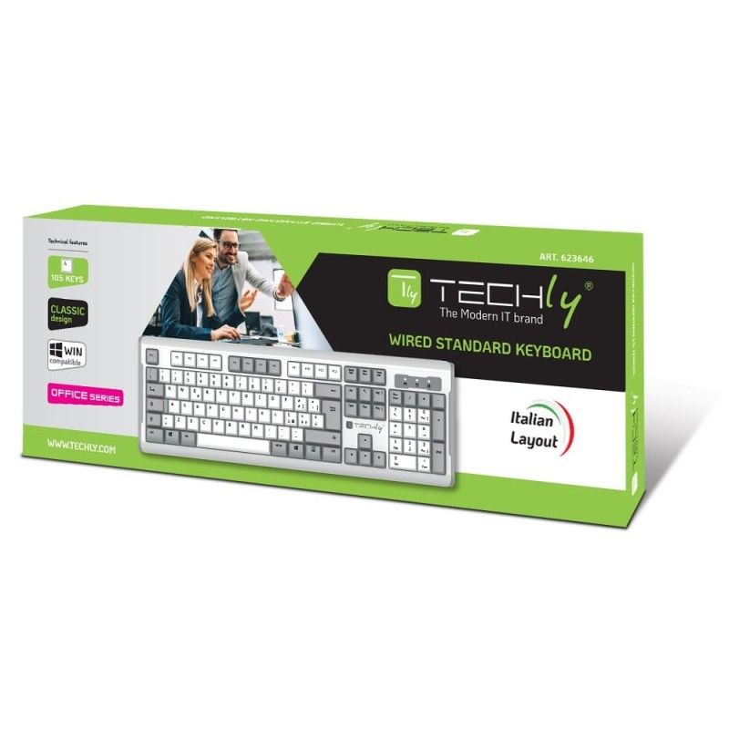 Kit Tastiera e Mouse 1600 Dpi Wireless Nero
