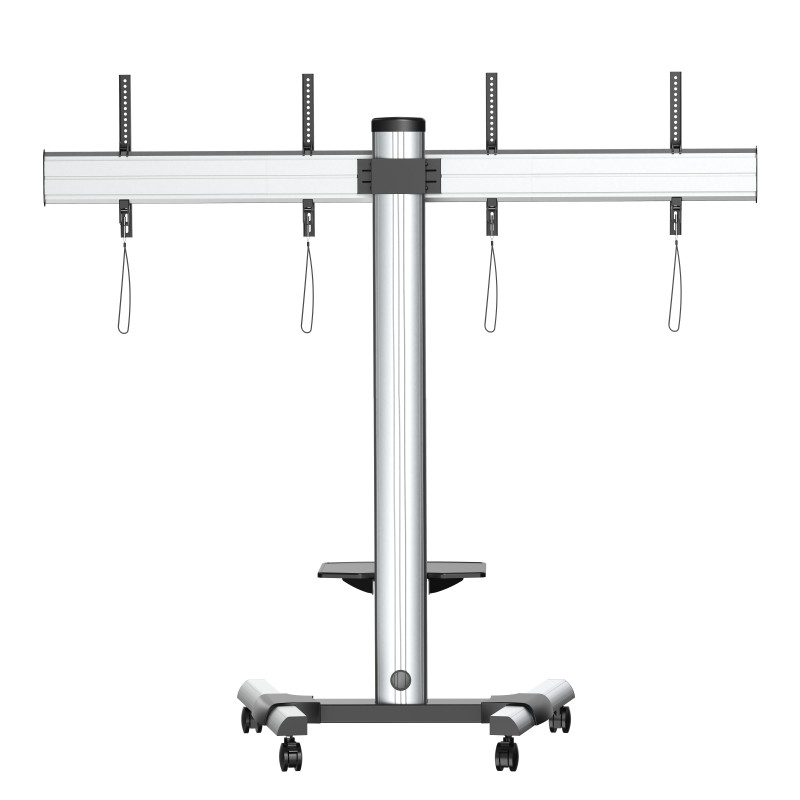 Supporto a Pavimento per 2 TV LED/LCD 25-55'' per Video Wall