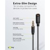 Cavo Prolunga Stereo 3.5 mm M/F 4Pin 0,5 m Nero