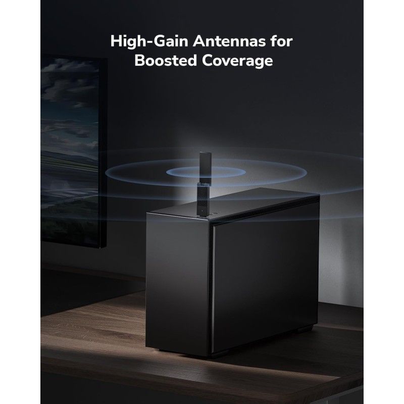 Adattatore USB 3.0 Wi-Fi 6E Triband AX5400 Nero