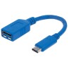 Cavo Superspeed USB A Femmina USB-C&trade; Maschio 15cm Blu