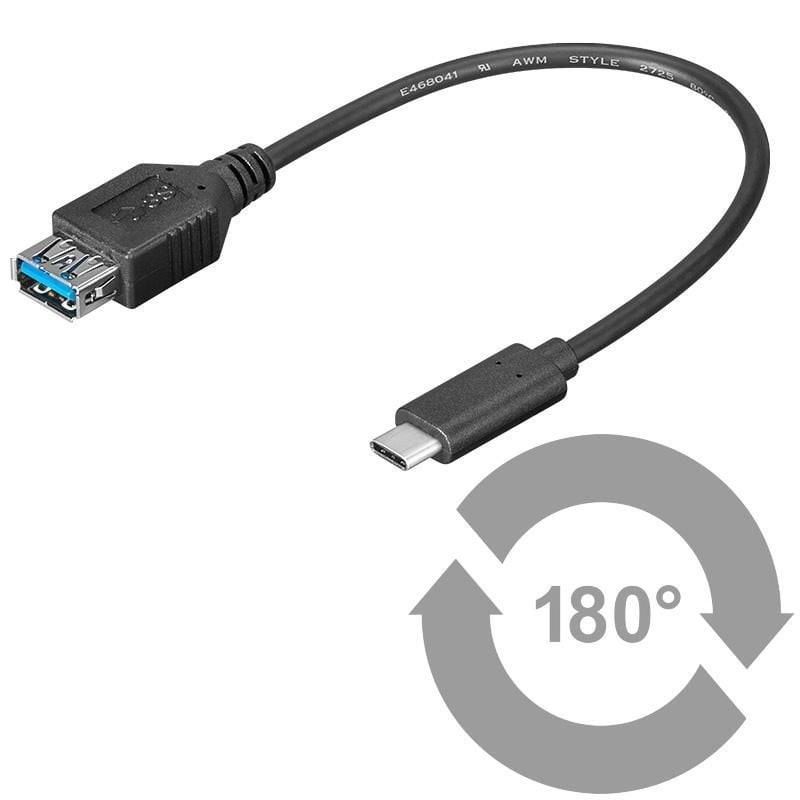 Cavo Superspeed USB A Femmina USB-C&trade; Maschio 15cm Blu