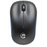 Mouse Ottico Wireless con Micro Ricevitore USB 1000 Dpi Nero/Azzurro