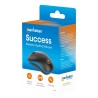Mouse Ottico Wireless con Micro Ricevitore USB 1000 Dpi Nero/Azzurro