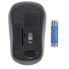 Mouse Ottico Wireless con Micro Ricevitore USB 1000 Dpi Nero/Azzurro