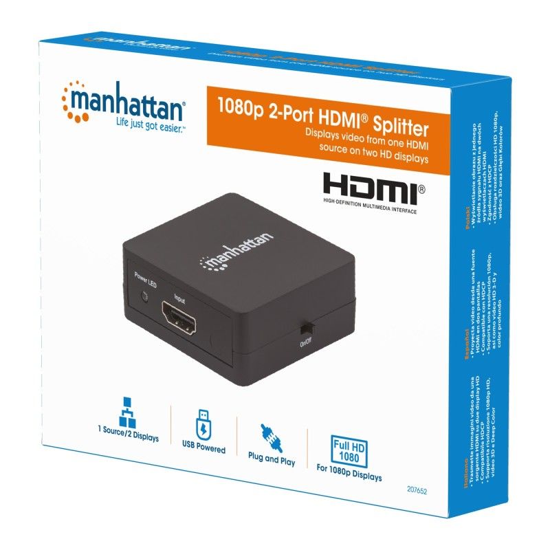 Splitter HDMI 2 porte 1080p