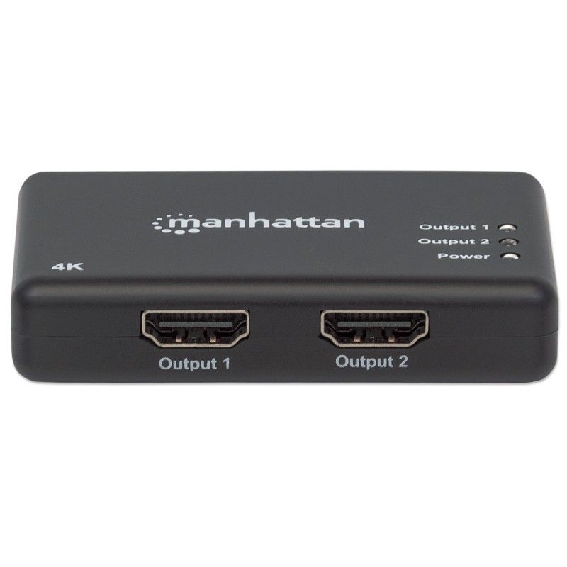 Splitter HDMI 4K UHD 3D con LED 2 vie