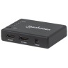 Splitter HDMI 4K UHD 3D con LED 4 vie