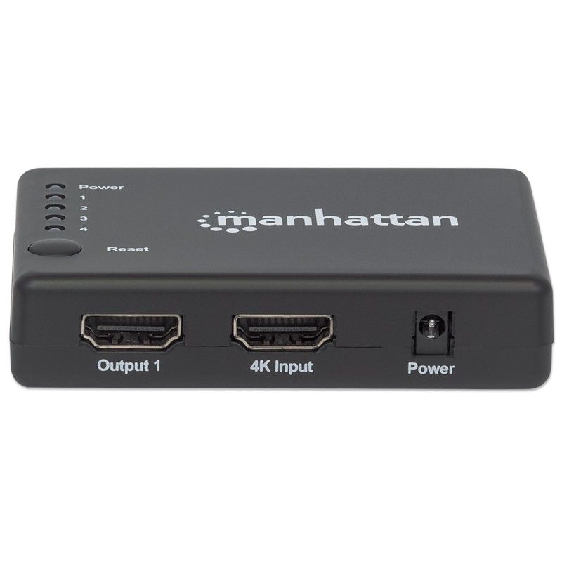 Splitter HDMI 4K UHD 3D con LED 4 vie