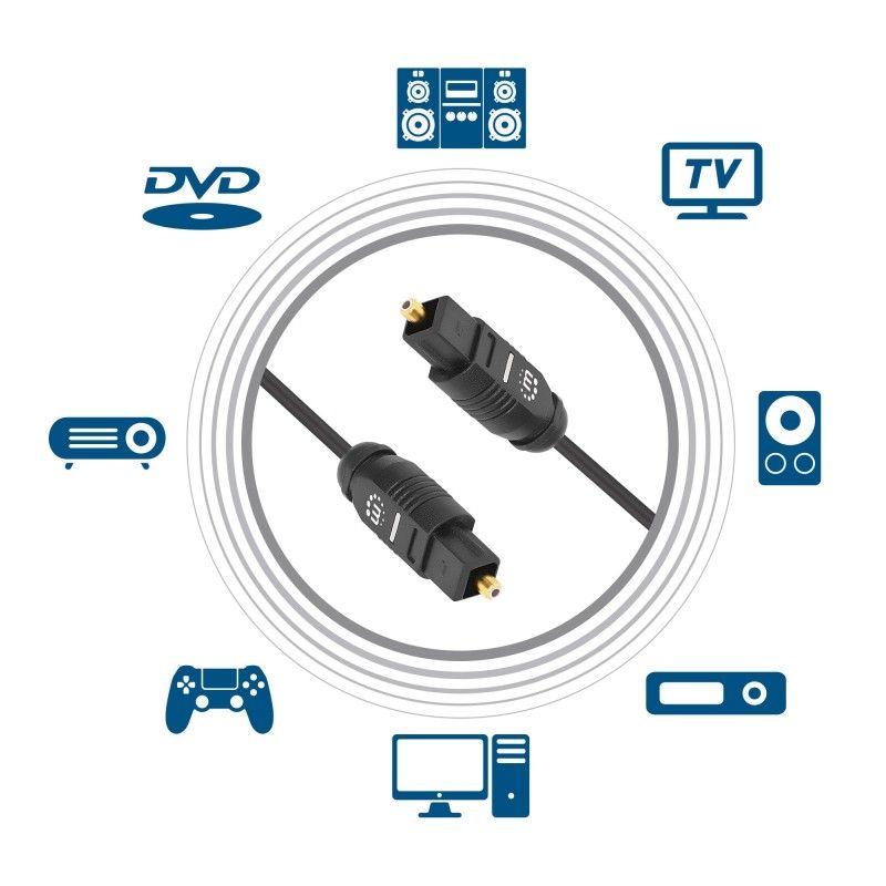 Cavo Audio Ottico Digitale Toslink 5m