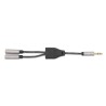 Cavo Adattatore Sdoppiatore Audio per Cuffie Stereo AUX 15 cm