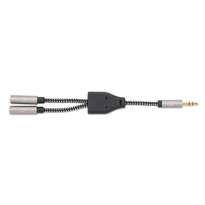 Cavo Adattatore Sdoppiatore Audio per Cuffie Stereo AUX 15 cm