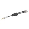 Cavo Adattatore Sdoppiatore Audio per Cuffie Stereo AUX 15 cm