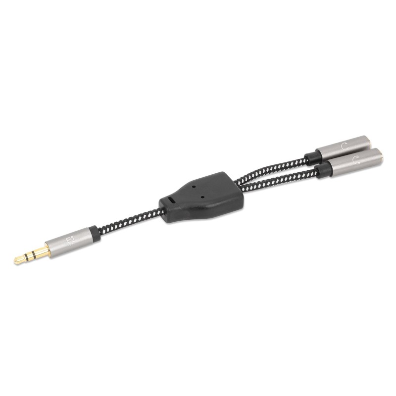 Cavo Adattatore Sdoppiatore Audio per Cuffie Stereo AUX 15 cm