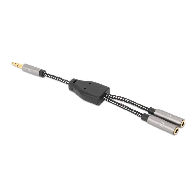 Cavo Adattatore Sdoppiatore Audio per Cuffie Stereo AUX 15 cm