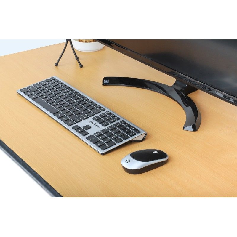 Kit Tastiera e Mouse 1200 Dpi Wireless, MWK7400