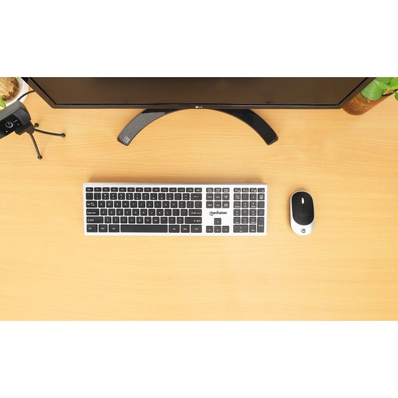 Kit Tastiera e Mouse 1200 Dpi Wireless, MWK7400