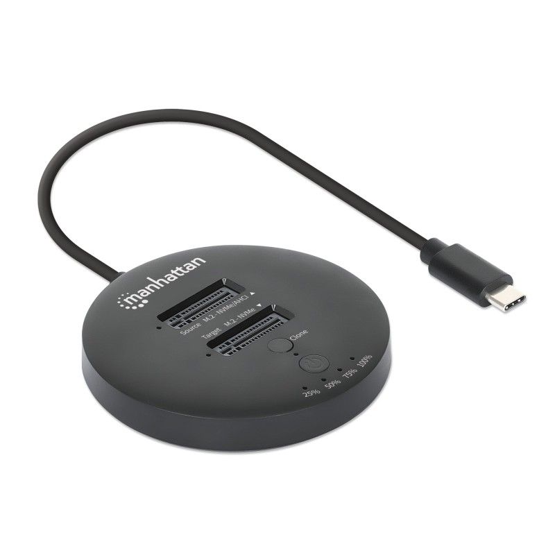 Docking Station Dual-Bay M.2 NVMe Clone SSD