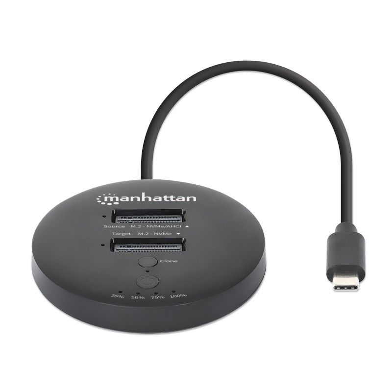 Docking Station Dual-Bay M.2 NVMe Clone SSD