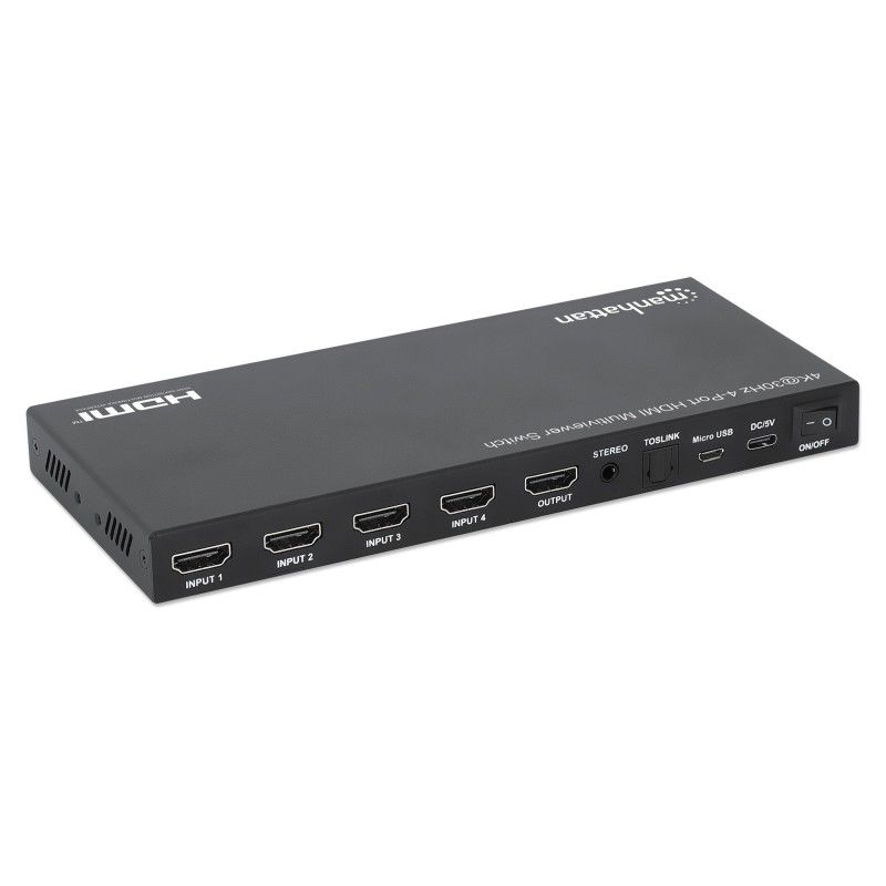Switch Multiviewer HDMI 4K@30Hz 4x1 Nero